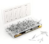 Tradespro 836341 Aluminum Rivet Assortment, 500-Piece, Multiple Sizes [並行輸入品]