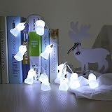 ユニコーン形状文字列ライト1.5 M 10ライトバッテリハロウィンクリスマスパーティーベッドルーム屋内装飾 ホワイト LO-202197/HZ/XQ
