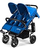 エアバギー AirBuggy ココ ダブル マリンブルー 双子用 二人乗り ベビーカー メッシュクッション内蔵・専用レインカバー付き AB4804