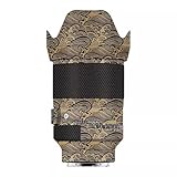 スキンレンズカメラアクセサリービニールラップボディプロテクティブフィルムシール用のsigma art 35mm f 1.4 dg dn (new)ソニーe/lマウントようSony に適合する E/L Mount Cameraフィットカメラプロテクターデカール1:1 1.4 35 1.4(ウェーブゴールド)