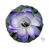 Cheng-store ソーラーカラフルなロータスライトLEDロータスウィッシングライト色の変色ライトホームガーデン池水族館のウェディングデコレーション パープル