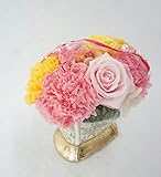 『指定日配達可能』★★★★★春のダブルローズ　プリザーブドフラワー　リバティー柄『正午までのご注文で当日発送可能』ギフト　アレンジメント　お花