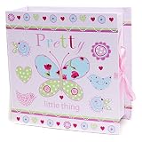 Baby Keepsake Box with 9 Drawers, Store Your Little One's Memorable Items and Moments (Pretty Butter