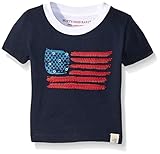 Burt 's Bees Baby Organic American Flag Tee カラー: ブルー