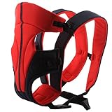 ECOSUSI Classic Front and Back Baby Carrier Red by ECOSUSI
