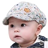 可愛い赤ちゃんのベレー帽　幼児の日よけ帽　幼児フロッピーキャップ　グレー　ベースボール　3-15ヶ月