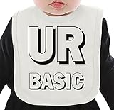 Ur Basic Slogan ネクタイを有する有機ビブ Medium