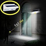 HowFine 21 LED Outdoor Solar Motion Sensor Light, Waterproof Wireless Stainless Steel Security LED l