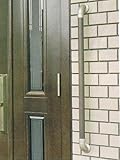 マツ六 屋外用手すりセット 外玄関 勝手口 外部出入り口用 壁付け手すり 600 チョコレート 3155