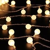 Jimeng　10M100球　防水LED小さなボールストリング　LEDイルミネーションライト　結婚式、ホームパーティー　お誕生日パーティー　クリスマスなどに最適　電飾　ウォームホワイト
