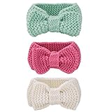 Itaarベビーニットヘッドバンドかぎ針編みヘッドラップターバンKnotted Bow for Toddler Little Girl US サイズ: One Size