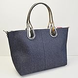 ハンドバッグ ショルダーバッグ トートバッグ ３wayバッグ デニムバッグ 飾り金具付（ビンドリヘンド） ポシェット付 ２点セット ベージュ No.9927-D Handbag