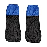 自動2ユニバーサル車/ヴァン防水ナイロン青/黒フロントシートカバー/プロテクター