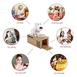 amyove犬スタイルお金コインボックスPiggy Bank Collecting Saving Money Bankカラーホワイト