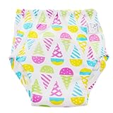 Kesoto 赤ちゃん　幼児　トイレトレーニングパンツ　おむつ　トイレ　布おむつ　防水トレーニングパンツ　コットン　6層 全6種類　 - アイスクリーム, 80cm