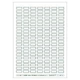 図書ラベル A4規格 １段ラベル 緑 5シート入り（品番：2411-2102）