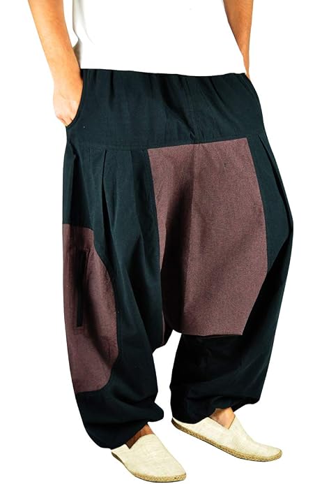 Black Aladin Harem Baggy Pants 