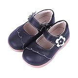 SSJH ベビーシューズ 子供シューズ キッズ靴 女の子 ガールズ お花 本革 耐磨 軽量 滑り止め 可愛 素敵 おしゃれ 夏 通園 通学 七五三 結婚式 発表会 お出かけ レッド ブラック