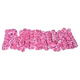 飾り物、 SODIAL(R) 紙花紙ローズ144枚(ピンク)