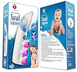 Nasal Aspirator: Best Baby Nasal Aspirator On Amazon! Quickly and Safely Removes Boogers & Mucus. Fr