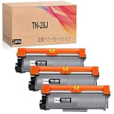 ブラザー用TN-28J互換トナーカートリッジ 28Jトナー 3本セット ブラック印刷枚数純正と同量の約2600枚 対応プリンター HL-L2365DW/HL-L2360DN/HL-L2320D/MFC-L2740DW/MFC-L2720DN/DCP-L2540DW/DCP-L2520D/FAX-L2700DN