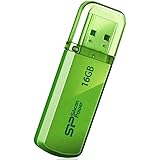 シリコンパワー USBメモリ 16GB USB2.0 キャップ式 アルミボディ Helios 101 グリーン SP016GBUF2101V1N