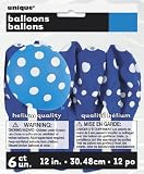 Royal Blue Dots Balloons - by Unique Party