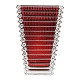 バカラ Baccarat アイ EYE スクエア ベース 花瓶 レッド 24cm 2802298 【並行輸入品】 2802298