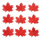 Decora 200ピース人工ファブリックFall Maple Leaves AutumnテーブルScatters for Fallや結婚式&秋パーティ レッド AD079S4P1US1