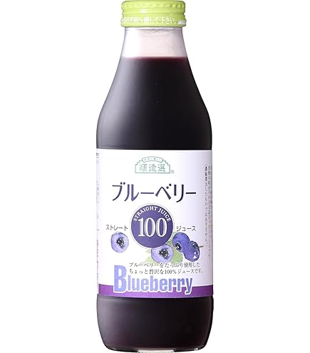 果汁100% ブルーベリージュース 8本 Amazon.co.jp: 順造選 ブルーベリー100（果汁100％ストレート）500ml×6