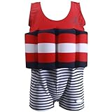 anbaby Boys '調節可能な浮力Swimsuits Flotation水着for Baby Boys M レッド