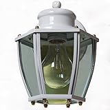 Boston Harbor HV-66961-WH 1-Light Wall Lantern,to 6"x 7-3/4" x 6-1/2", White [並行輸入品]