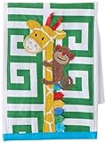 Mud Pie Baby Newborn Dribble and Burp Cloths, Giraffe/Green by Mud Pie [並行輸入品]