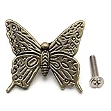 ILS - Butterfly Cabinet Handles Kitchen Furniture drawer pull knob With Screws