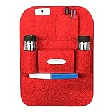 [Present-web] 車用 ハイクラス 車載 ポケット 高級感 マルチ 車中泊 車内 上質 インテリア 内装 カー用品 便利 【レッド】
