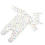 (キャスキッドソン) Cath Kidston ベビースリープスーツ&ハット Animal Alphabet [並行輸入品]