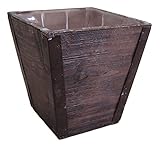 Cheungs FP-3501-06 Wooden square pot with metal band