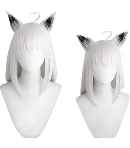 Amazon.co.jp: GGcosplay☆ VTuber 白上フブキ コスプレウィッグ 、耳