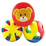 Domybest 3pcs おもちゃ 子供おもちゃ ガラガラ ふわふわ 知育玩具 新生児 赤ちゃん カラフル 聴覚 視覚刺激 お祝い ギフト（ベアの形）
