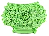 Viskey赤ちゃん女の子コットンレースRuffle Bloomer and Underwears Nappy M グリーン VISKEY