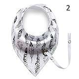 Mamimami Home 多機能　ベビー よだれかけ　コットン 柔らかい 三角　ビブ スナップ 10種類選択 サイズ調整可能 お食事 外出 用 1枚