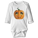 NINKI ベビー服 ハッピーハロウィン カボチャ 猫 長袖 ロンパース 6ヶ月~24ヶ月 100%コットン 出産祝い Size 24 Months ホワイト