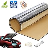 車用断熱マット 遮音防音材料 140×100CM　断熱マット　ドア断熱　アルミ箔　フォーム　シルバー　熱反射　吸音　エンジン用　遮音材料　断熱　防音材料　厚さ6MM