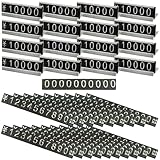 reiri プライスカード プライス台 セット プレート 値札 キューブ 価格表示 (シルバー)