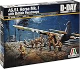 プラッツ イタレリ 1/72 WW2 イギリス AS.51 ホルサ Mk.I イギリス空挺部隊フィギュア付属 プラモデル IT1356
