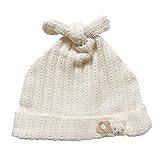 日本製　オーガニックコットン　レーシーニットのフード！お帽子　うさぎ＆マーガレット　アモローサマンマ　Amorosa mamma！