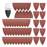 Sndy 51pcs 指研磨シートパッド紙セットファインマスタボッシュ発振 Multitool