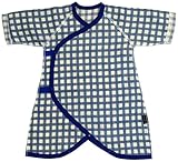 アンナニコラ ガーゼ コンビ肌着 50-60cm ネイビー AN-70048 F76 日本製