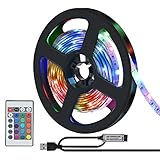LEDテープライト ledテープ テレビバックライト 間接照明 2835SMD USB式 リモコン付き 強力粘着テープ 取付簡単 切断可能