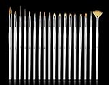 MSQ プロ仕様！ 高級 ネイルアート ・ ネイルブラシ　ジェルネイルブラシ 18本セット